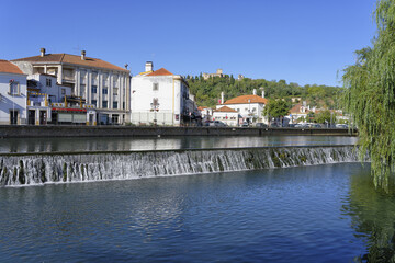 Tomar city and Nabao river, Tomar, Santarem district, Portugal