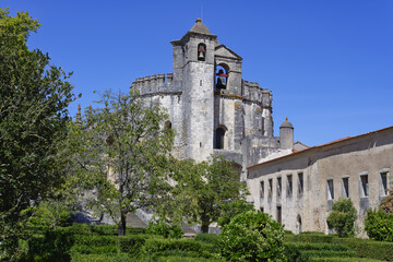 Fototapeta na wymiar Castle and Convent of the Order of Christ, Tomar, Santarem district, Portugal