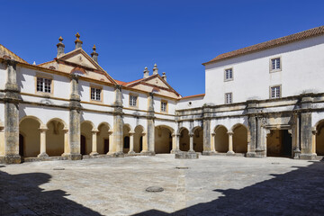 Fototapeta na wymiar Micha Cloister, Courtyard, Castle and Convent of the Order of Christ, Tomar, Santarem district, Portugal