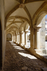 Micha Cloister, Courtyard, Castle and Convent of the Order of Christ, Tomar, Santarem district,...