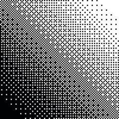 Pixel abstract mosaic background Gradient design Isolated black elements on white background Vector illustration for website, card, poster