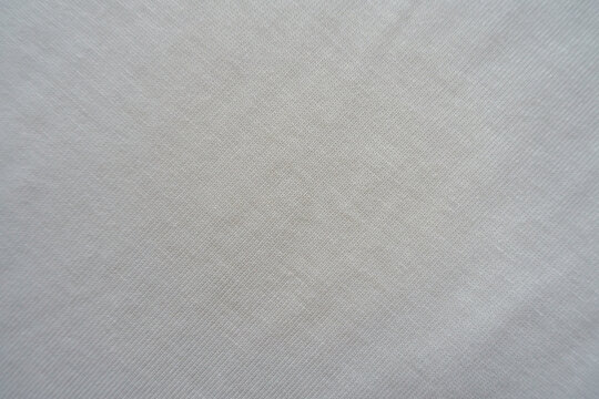 Simple White Cotton Jersey Fabric From Above