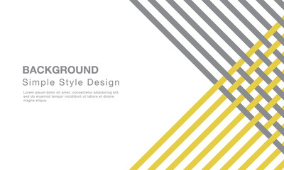 Abstract yellow and grey geometric shapes background. Modern minimal vector design template. Can use for presentation, banner, cover, page.