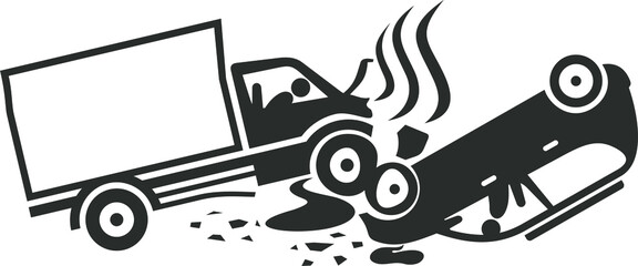 highway accident illustration.