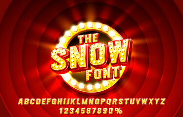 Show font set collection, letters and numbers symbol. Vector - obrazy, fototapety, plakaty