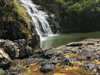 waterfall in autumn