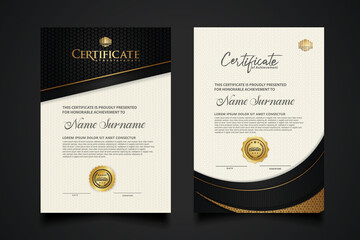 certificate template with Luxury realistic texture pattern,diploma,Vector illustration