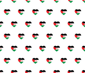 Sahrawi Arab Democratic Republic flag seamless pattern.  Sahrawi Arab Democratic Republic flag texture vector 