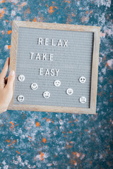 Decorative board with inspirational and motivational quote