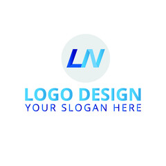 ln logo design professional logo 