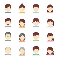 匿名 人物 アイコン / vector eps