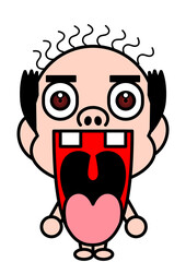 ハゲ, ディフォルメ, かつら, キモい, 裸, びっくり, インパクト, ギャグ, マンガ, おっさん, おじさん, 中年, ビジネスマン, サラリーマン, 会社員, バーコードハゲ, 顔, 頭, 中高年, 笑顔, 40代, パンツ, デフォルメ, 驚き, 面白い, 脱毛, 抜け毛, 髪, 美容, ハゲ頭, キャラクター, ヌード, クローズアップ, 薄毛, 驚く, シンプル, イラスト, ヘア