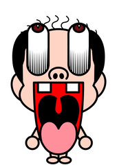 ハゲ, ディフォルメ, かつら, キモい, 裸, びっくり, インパクト, ギャグ, マンガ, おっさん, おじさん, 中年, ビジネスマン, サラリーマン, 会社員, バーコードハゲ, 顔, 頭, 中高年, 笑顔, 40代, パンツ, デフォルメ, 驚き, 面白い, 脱毛, 抜け毛, 髪, 美容, ハゲ頭, キャラクター, ヌード, クローズアップ, 薄毛, 驚く, シンプル, イラスト, ヘア