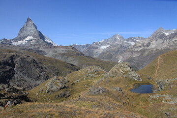 Fototapeta na wymiar Mt. Matterhorn in Zermatt, Switzerland.