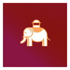 vector simple elephant logotype