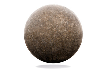 stone ball on white