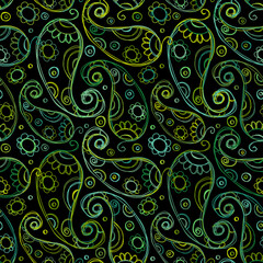 Paisley ornament, seamless pattern for your design