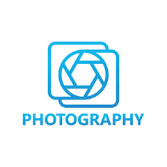 Photography logo template design vector