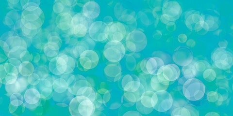 Banner colore turchese con bokeh verde azzurro