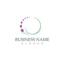 fresh lavender logo vector flat