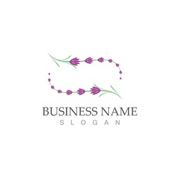 fresh lavender logo vector flat