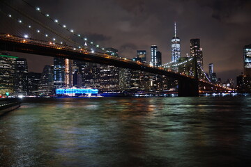 city bridge and city skyline