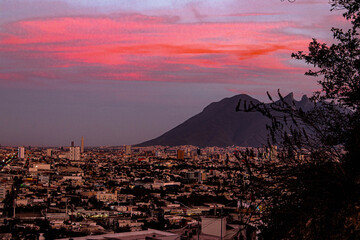 Cerro de la silla atardecer