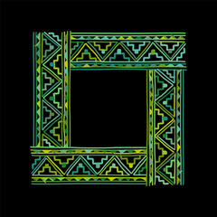 Obraz premium Ethnic handmade frame for your design