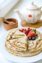 pancakes with jam