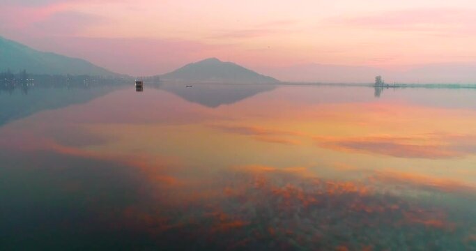 Sunset at Dal lake, srinagar, Jammu and Kashmir