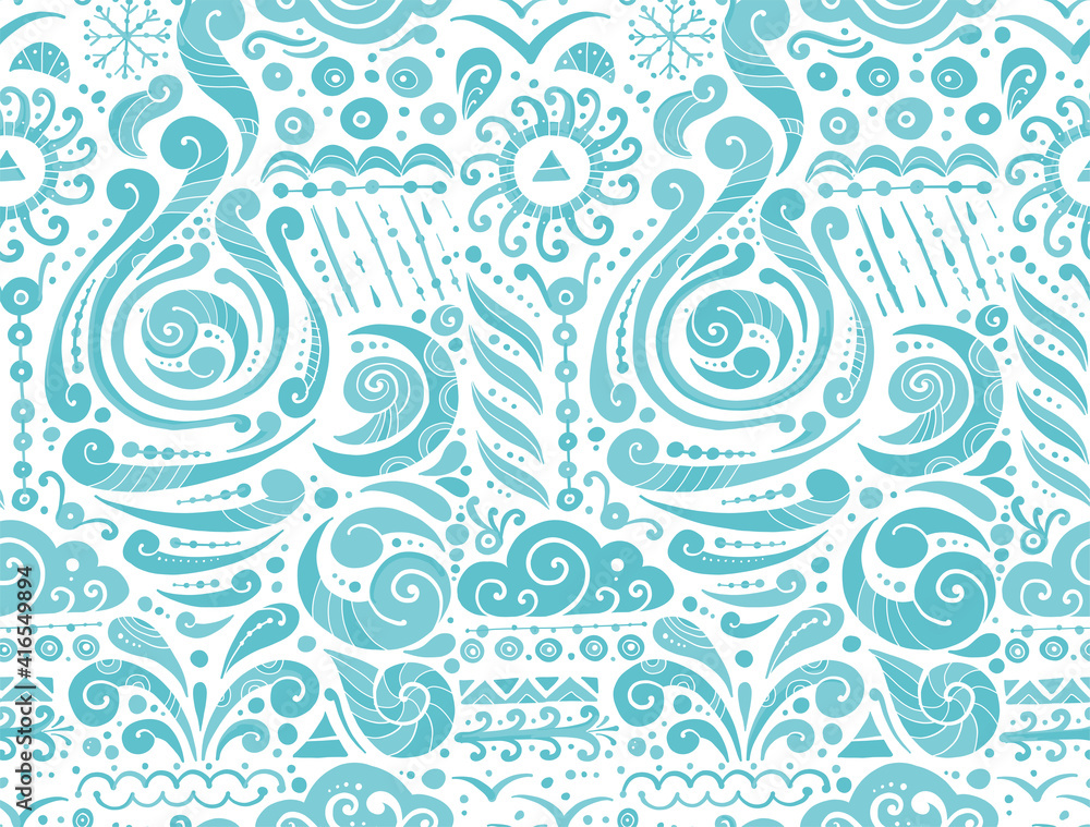 Poster four elements concept. air design background. seamless pattern print