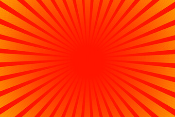 Fototapeta premium red sunburst background. Sunburst background orange colors. Abstract sunlight background. Cartoon background.