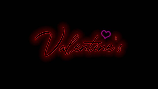 valentine inscription with a heart icon