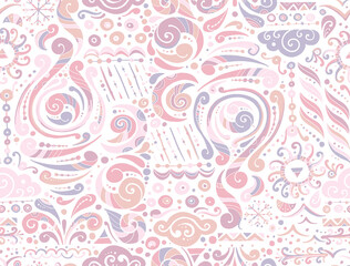 Four elements concept. Air design background. Seamless pattern print