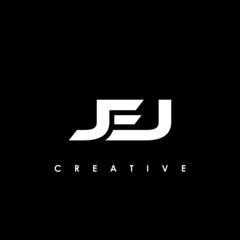 JEJ Letter Initial Logo Design Template Vector Illustration - obrazy, fototapety, plakaty
