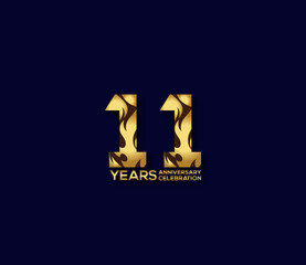 11 Year Anniversary Day background Concept
