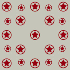 Circus Red Stars. Seamless stars pattern. Vector stars pattern. Circus pattern.