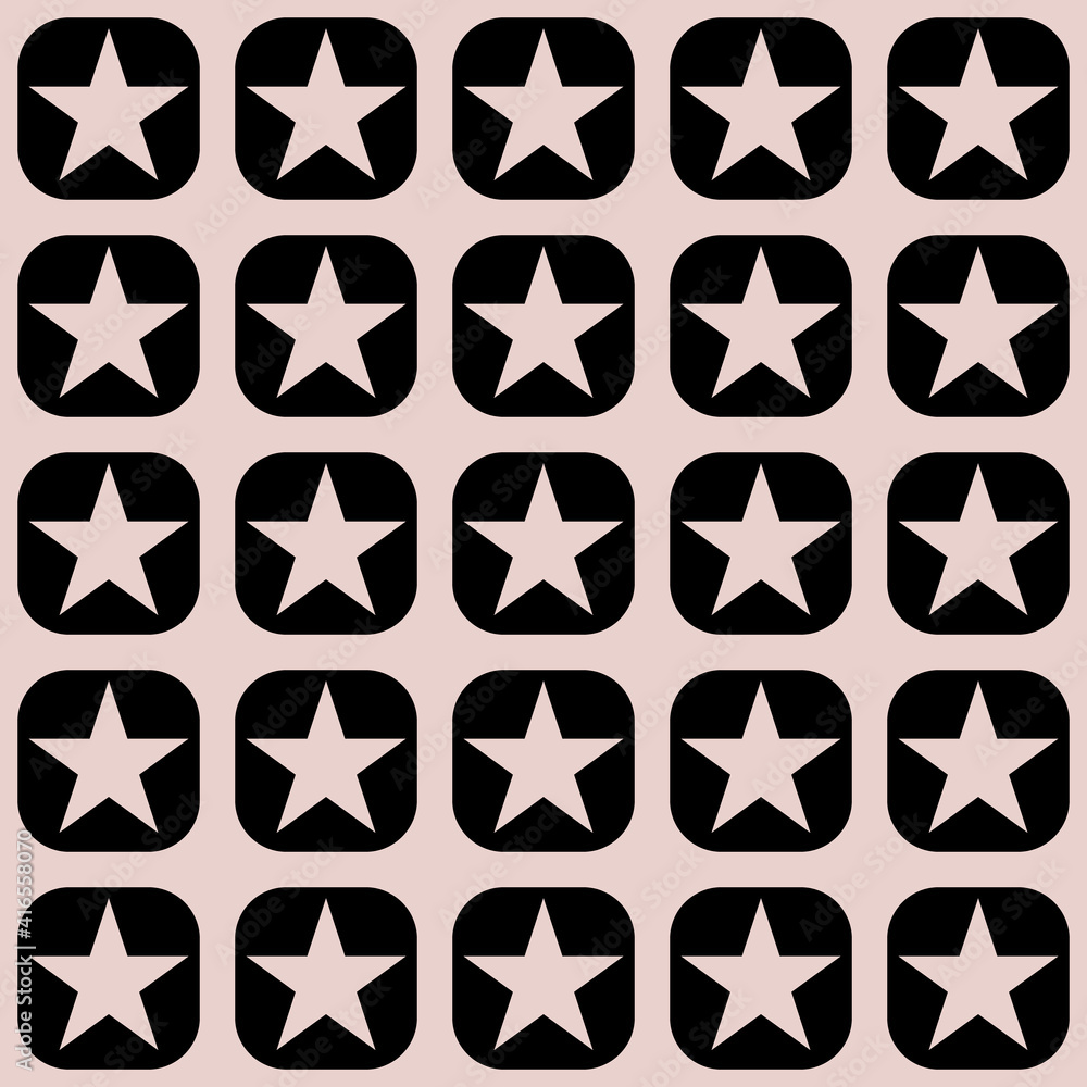 Aufkleber black stars pattern. vector stars pattern.