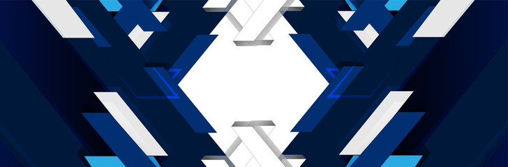 Abstract modern blue and white background