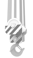 3D render of the lifting hook as a sketch