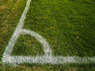 corner of a football field