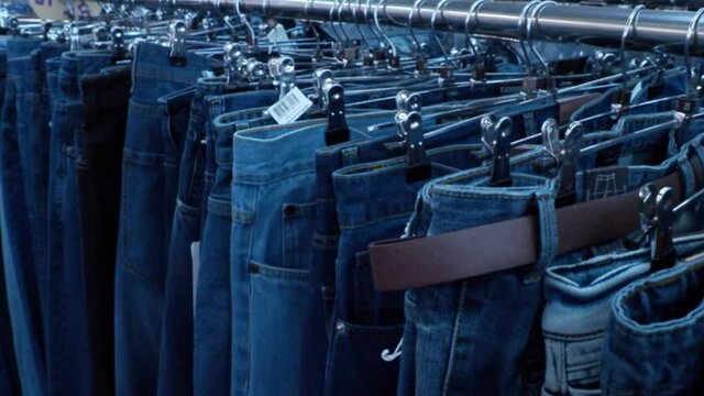 the things hang on hangers in the store