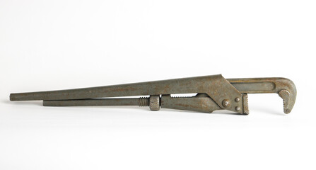 Big old gas kay on white background