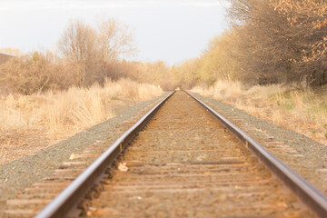 Obraz premium railway in the countryside