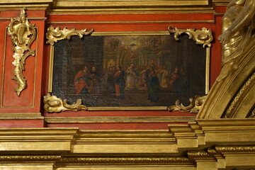 Kiev 2021, Interior of St. Andrew's Church, icon, iconostasis
