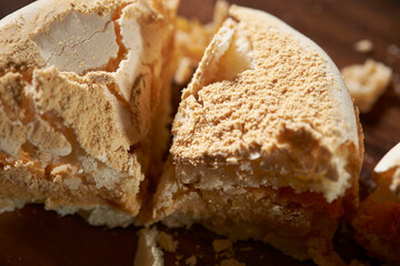 Macaroons on a cutting board 