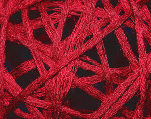 Abstraction Threads intertwined close up