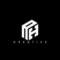 AH Letter Initial Logo Design Template Vector Illustration