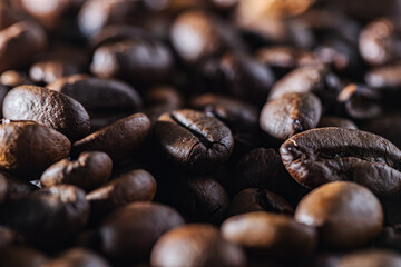 coffee beans close up