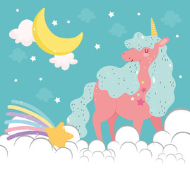 unicorn moon star